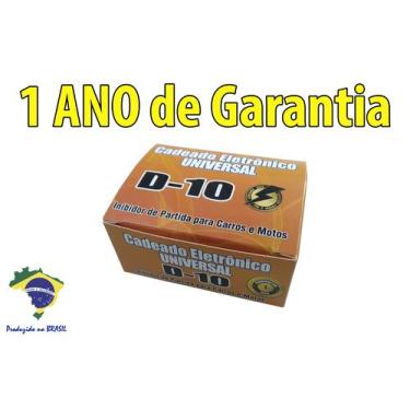 Imagem de Alarme Bloqueador Veicular Automotivo Cadeado Eletrônico D10 - DSX