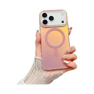 Imagem de Capa Magnética Com Glitter Arco-Íris Para iPhone 17 pro Max 16 15 14 1