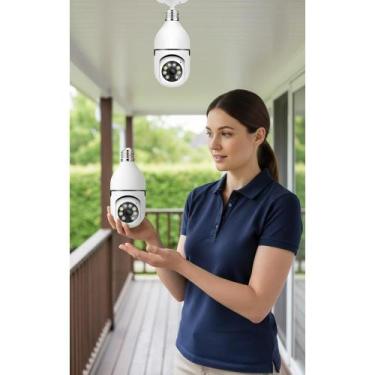 Imagem de 2x Kit 2 Câmeras Lâmpada IP Wi-Fi 360 Visão Colorida HD - Congratulati