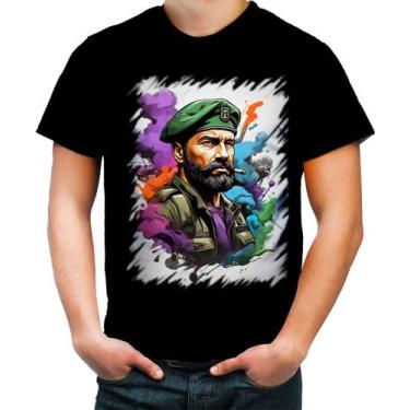 Imagem de Camiseta Colorida Boina Verde Soldado Batalhão 12 - Kasubeck Store®, B