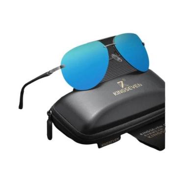 Imagem de Óculos De Sol Polarizados UV400 Para Homens KINGSEVEN, Armação Sem Aro