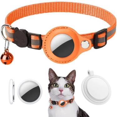 Imagem de Kit Coleira para Gato com Smart Tag Rastreador Localizador compatível 