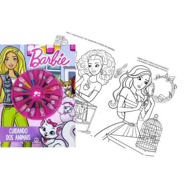 Imagem de Livro Colorir Barbie Giz De Cera Ciranda Cultural 10642