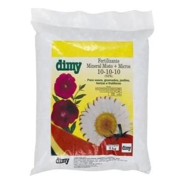 Imagem de Adubo NPK 10-10-10 Dimy 5kg  Fertilizante Granulado para Plantas, Hort
