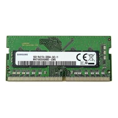 Imagem de Memória RAM Para Notebook 16GB Samsung DDR4 3200Mhz 1Rx8 CL22 PC4 3200