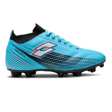 Imagem de Chuteira Campo Lotto Solista Supernova Masculina, 40, Azul, Preto