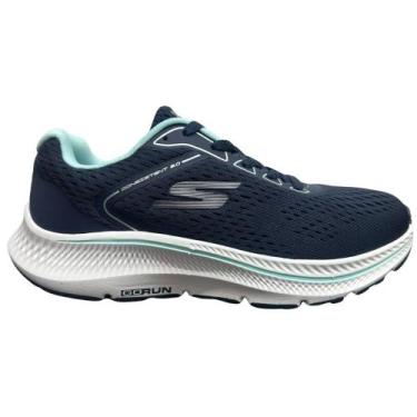 Imagem de Tênis skechers go run cadarço ref: 128607 feminino, Marinho, Azul, 36