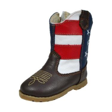 Imagem de Bota Country Bebe Oklahoma Country Usa, Marrom, Escuro, 25