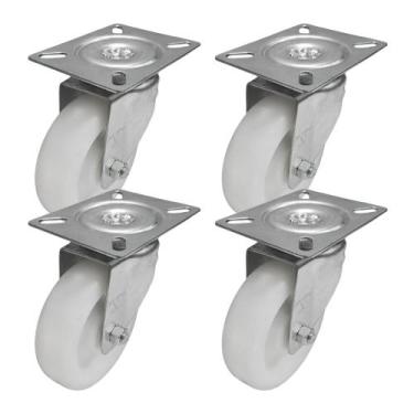 Imagem de Rodízio Giratório Carrinho Industrial Nylon GL 514 NTN 250kg - 4 Unida