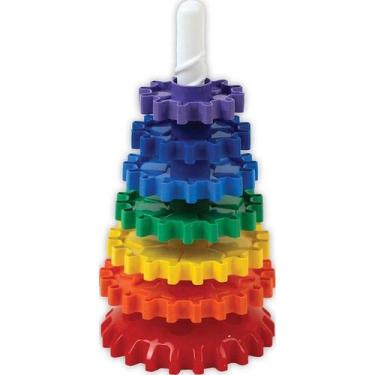 Imagem de Brinquedo Educativo Gira Torre Com 6 Peças Coloridas - Ggb Plast