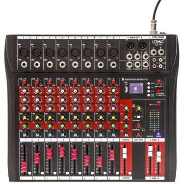 Imagem de Mesa de Som Com Interface Digital USB Para Transmissão Podcast LE711 -