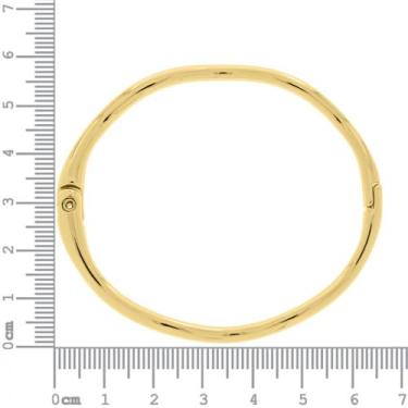 Imagem de BRACELETE ONDAS - SEMI JOIA - banho verniz italiano - Amandafolheados&