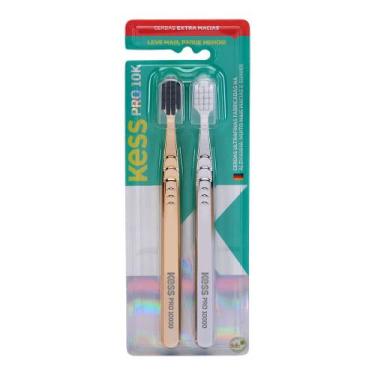 Imagem de Escova de Dente Kess PRO 10K Cerdas Extra Macias com 2 Unidades Leve M