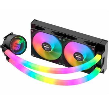 Imagem de Water Cooler K-Mex WAC4, ARGB, 240mm, Intel e AMD, Preto