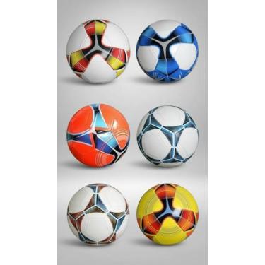 Imagem de Bola de Futebol Campo Society Colorida Sintética Tamanho 5 - Congratul