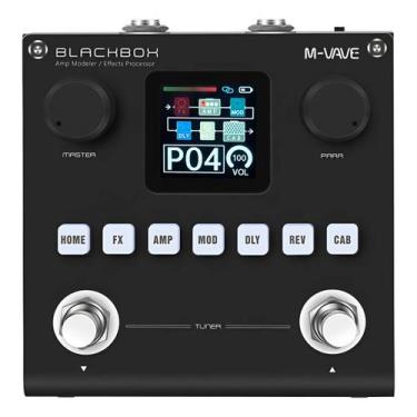 Imagem de Pedal Multiefeitos MVave Blackbox Digital Para Guitarra Baixo Elétrico