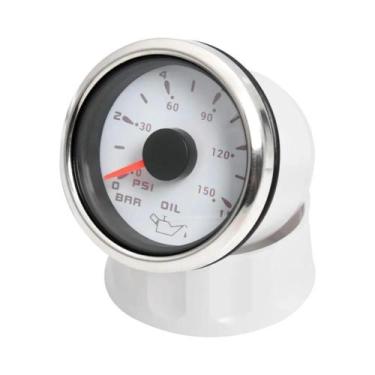 Imagem de Manômetro De Pressão De Óleo HD De 2 Polegadas 0-10Bar 0~150PSI Com Lu