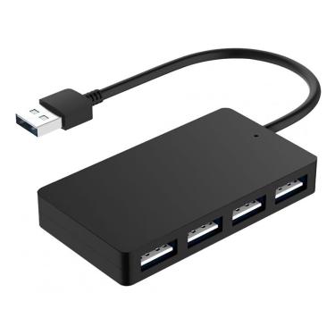 Imagem de Hub USB 2.0 A-HUB13 4 Portas com Alta Velocidade para Dados em Preto Satellite