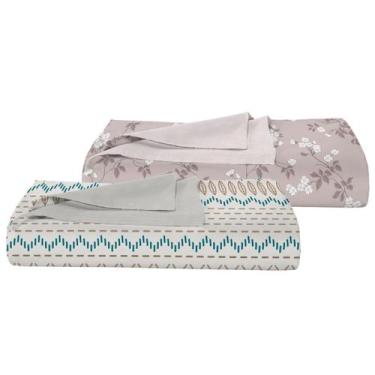 Imagem de Kit 2 Colchas Casal Queen Teka Allegro 90 fios 240x230 cm