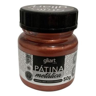 Imagem de Patina Metalica Gliart P/ Mdf Gesso Ceramica Selecione a Cor, COBRE, 5