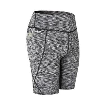 Imagem de Shorts De Compressão Femininos Azuis Para Academia E Yoga 2023 - Slim,
