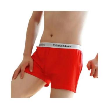Imagem de Pijamas Masculinos De Algodão Macio E Respirável, Shorts Soltos, Boxer