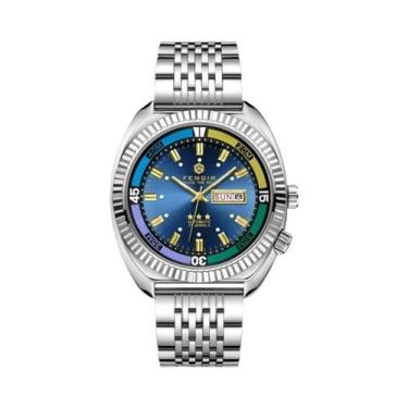 Imagem de Relógio De Luxo Masculino À Prova d'Água Com Pulseira De Aço Multifunc
