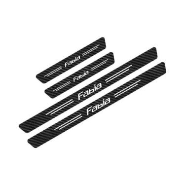 Imagem de Adesivos De Proteção Para Soleira De Porta De Carro Skoda Fabia Octavi
