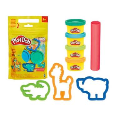 Imagem de Kit Massinha Play-Doh Mini Safari Playset - Hasbro com Cortadores e Ro