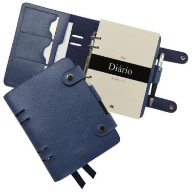 Imagem de Agenda Meu Diário 144-R Raffai Couros, Azul Jeans