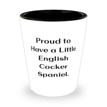 Imagem de Epic English Cocker Spaniel Presentes para cães, orgulhosos de ter um pequeno Cocker Spaniel inglês, copo de dose exclusivo para amantes de animais de estimação de amigos