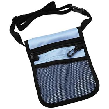 Imagem de organizador de enfermeira utilitário, extra, rápida, estetoscópios, bandagens, bolsa de cinturo de enfermagem, bolsa, azul