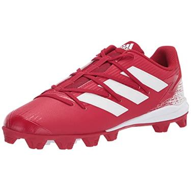 Imagem de adidas Tênis de beisebol masculino Afterburner 8 Md, Team Power vermelho/branco/branco, 13.5