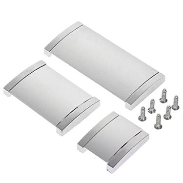Imagem de 1 pc knobs gabinete alças liga ocultada escondida embutir embutir gaveta gaveta gaveta guarda-roupa acessórios prata moderno YYDFPIIA (Color : 3)