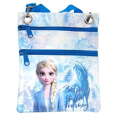 Imagem de Bolsa tiracolo Frozen II This Journey Elsa Passport, Azul, Medium