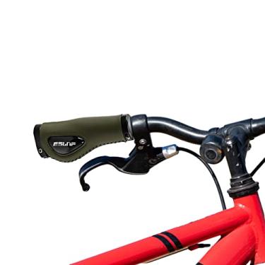 Imagem de guidão bicicleta - Punho bicicleta durável e à prova choque - Manoplas mountain bike com anel travamento alumínio Rock-br