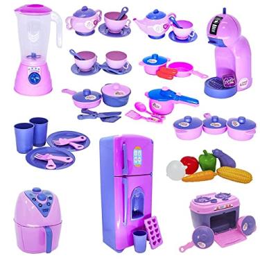 Imagem de Super Kit Cozinha Infantil Eletro Legumes Café Air Fryer 51p
