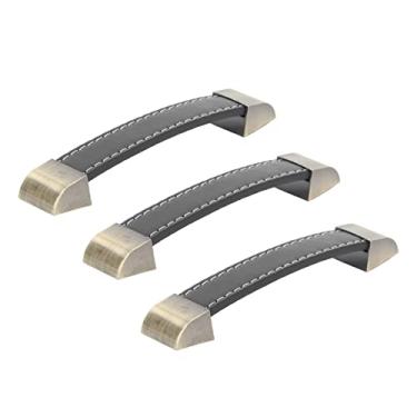 Imagem de Puxadores de móveis antigos confortáveis ​​Puxadores de armário de liga de zinco Preto