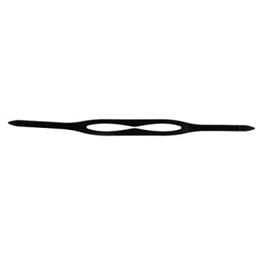 Imagem de Pulseira de cabeça de silicone durável de 49 cm universal para óculos de natação esportivos aquáticos – Preto