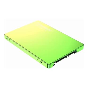 Imagem de Somnambulist SSD 120GB SATA III 6GB/S Interno Disco sólido 2,5”7mm 3D NAND Chip Up To 520 Mb/s （Amarelo Verde-120GB)