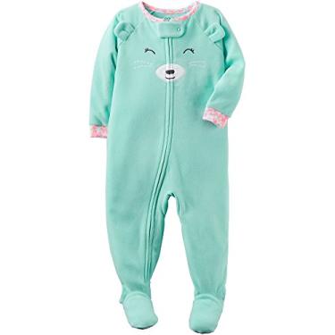 Imagem de Macacão de lã com estampa de urso Carter's (bebês) – menta – 24 meses