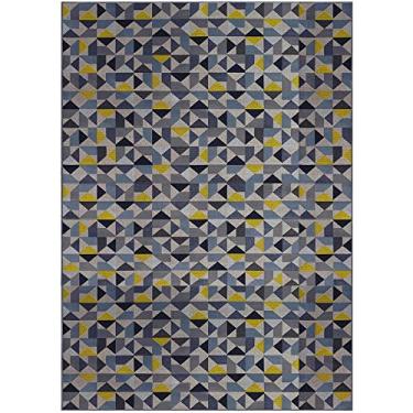 Imagem de Tapete Sala School Caleidoscopio Azul 2,50x3,50 São Carlos