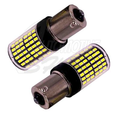 Imagem de Lâmpada Pingo 1156 Um Polo 144 leds smd Amarelo 360o Un