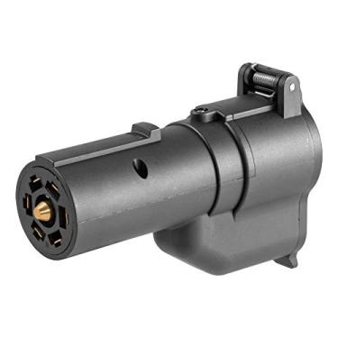 Imagem de CURT 57727 Alarme de reserva de caminhão para fiação de reboque de lâmina de RV de 7 direções, preto