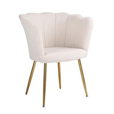 Imagem de Poltrona Pétalas Aveludadas Eva Creme