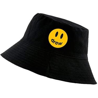 Imagem de Chapéu Bucket Hat Justin Bieber Smile Cor:Preto;Tamanho:Único;Genero:Unissex