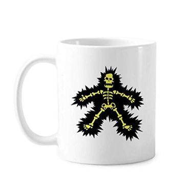 Imagem de Electroskulling Caneca de desenho animado de esqueleto cerâmica xícara de café porcelana louça