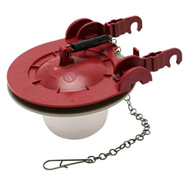 Imagem de Fluidmaster 5403 Flapper de vaso sanitário de longa duração para válvulas de descarga de 7,6 cm, design de estrutura sólida ajustável, (vermelho)
