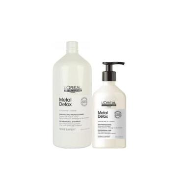 Imagem de L'oréal Professionnel Metal Detox Soin Shampoo 1,5L + Condicionador 50