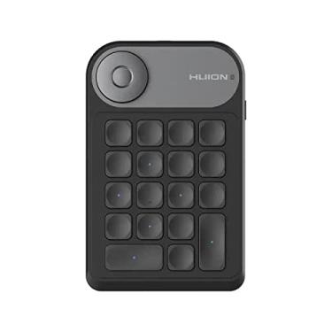 Imagem de HUION Teclado remoto Mini Keydial K20 Express para exibição de caneta e tablet de desenho teclado de atalho com uma mão com 18 teclas e mostrador personalizáveis para animação design